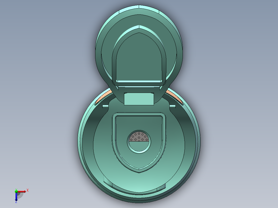 保温杯模型俯视图