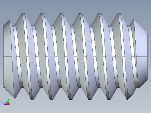 UNC 平头紧定螺钉-UNC SET SCREW 10-24 x0.3125.STEP右视缩略图