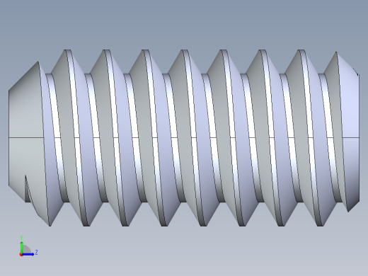 UNC 平头紧定螺钉-UNC SET SCREW 10-24 x0.375.STEP左视缩略图
