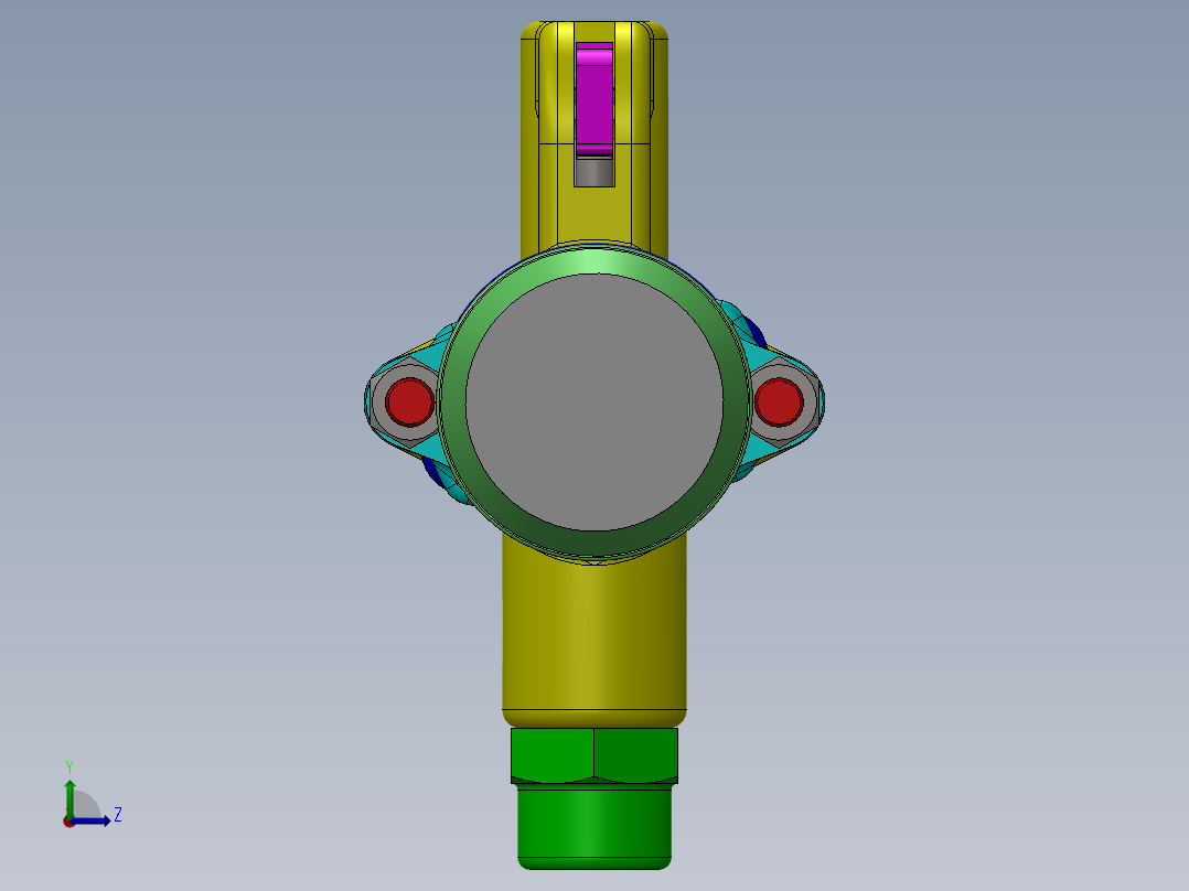 气动冲击钻左视图