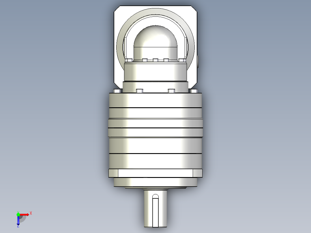 多摩川行星减速机TBR-090-L2-19DC19俯视图