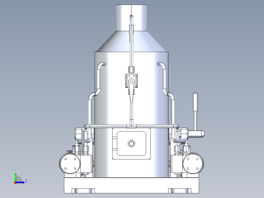 带离合器的 2x1 缸蒸汽机操作绞盘左视缩略图
