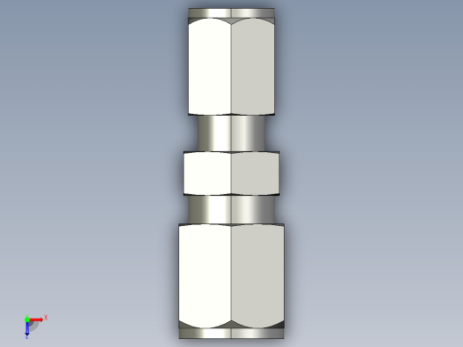 卡套式工业通用硬管接头6-4_hbu-s俯视缩略图