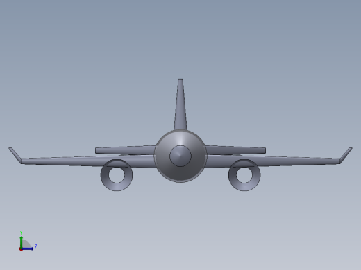 简易飞机模型左视缩略图