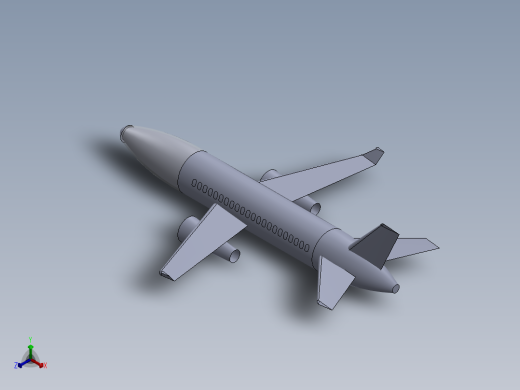 简易飞机模型正等轴测缩略图