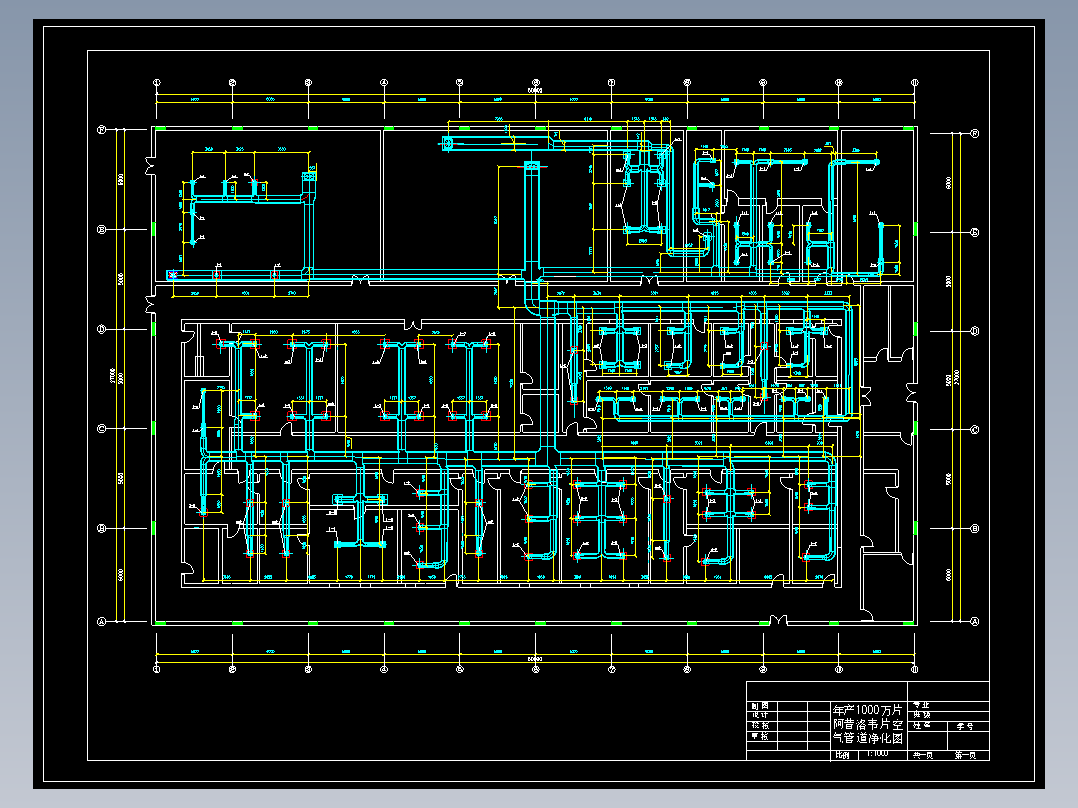 年产1000万片阿昔洛韦片剂工艺车间设计CAD