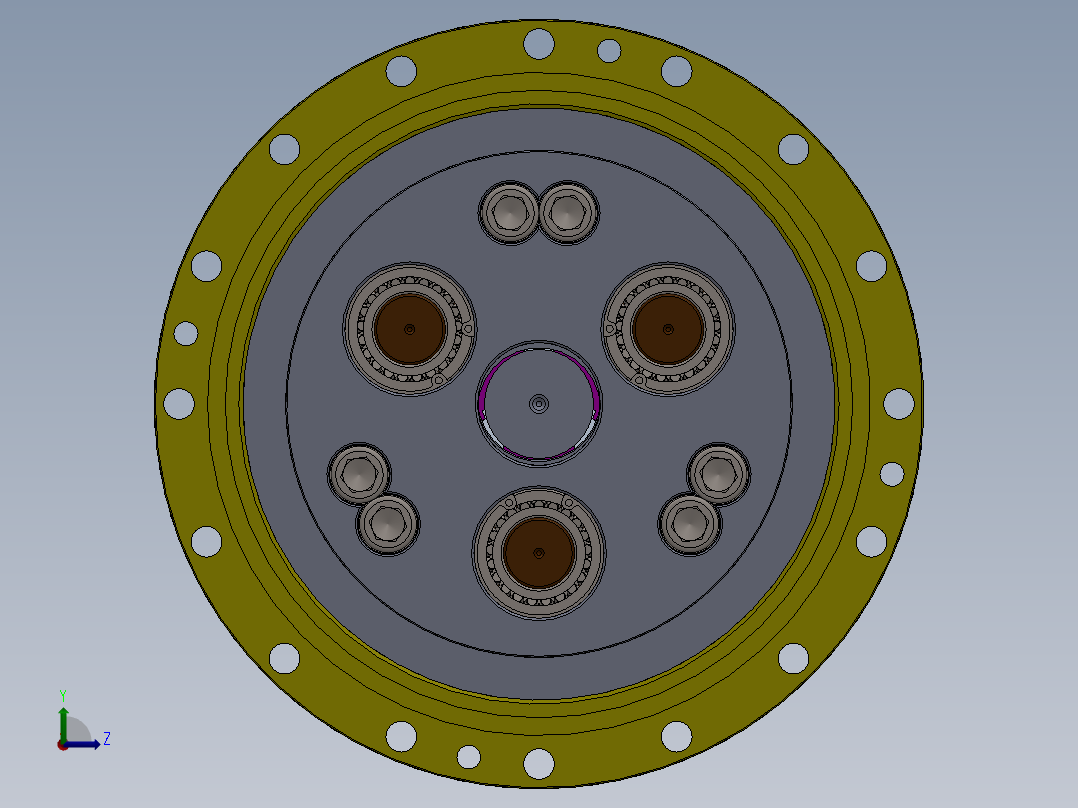 机器人专用RV减速器设计【三维SW+8张CAD图纸+说明书】 1228861左视图