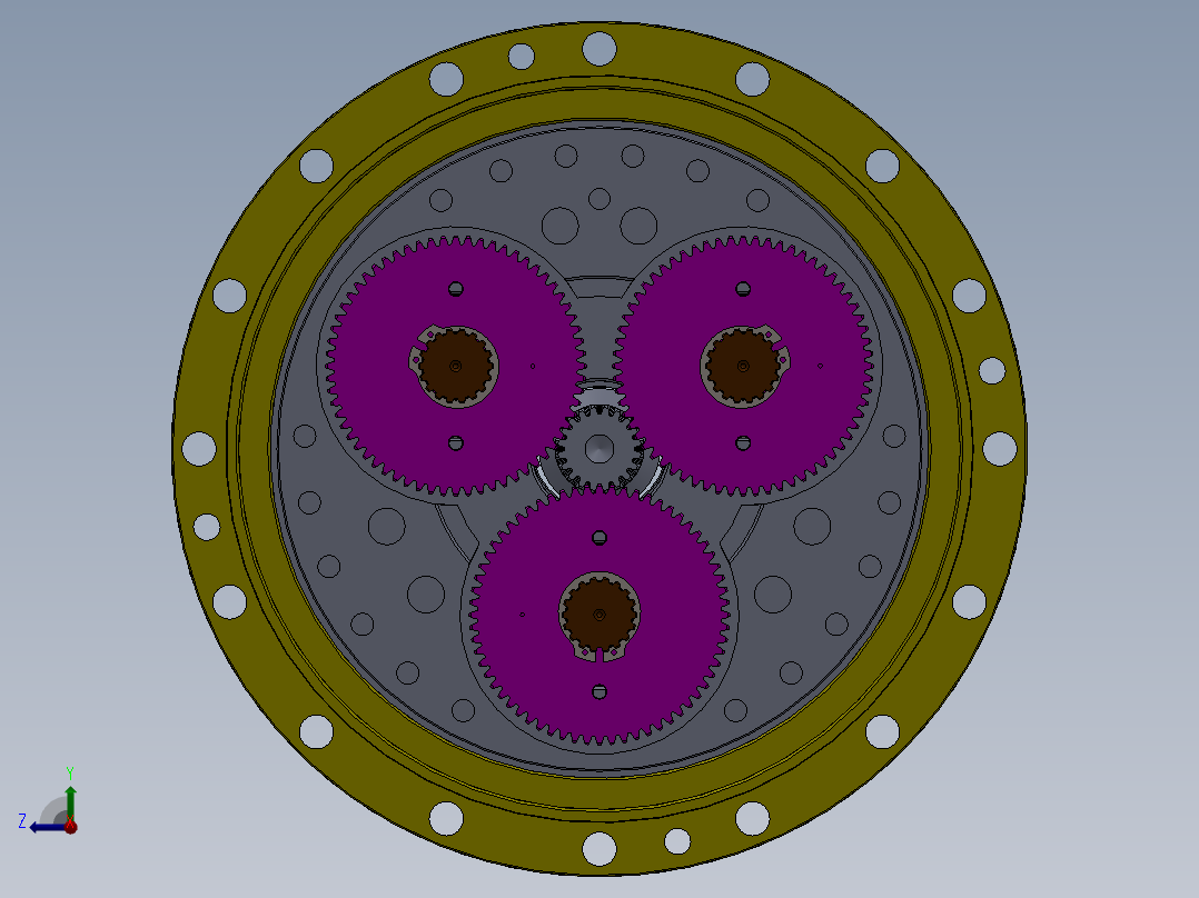 机器人专用RV减速器设计【三维SW+8张CAD图纸+说明书】 1228861右视图