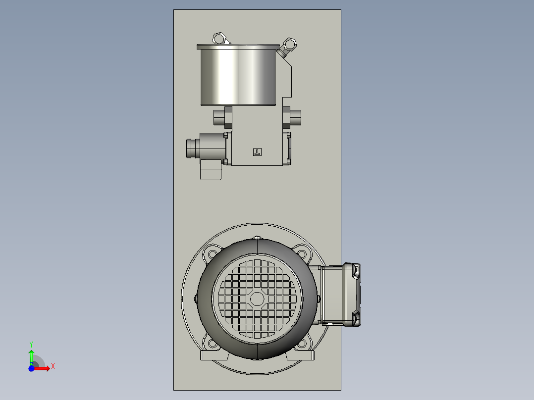 液压站（液压泵）前视图