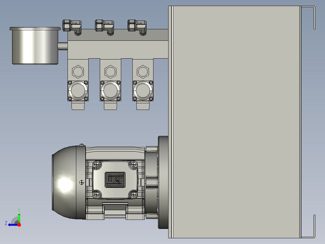 液压站（液压泵）右视图