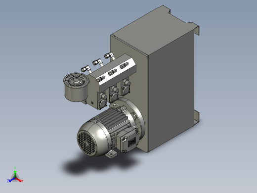 液压站（液压泵）正等轴测缩略图