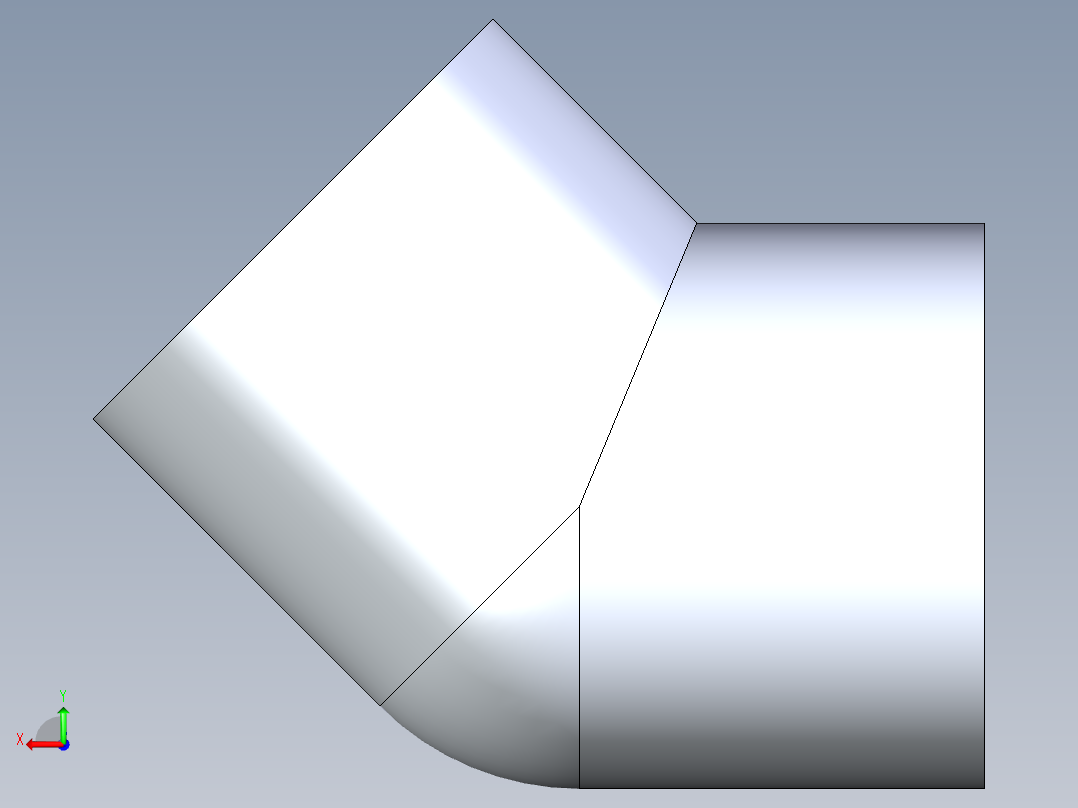 聚氯乙烯配件08-Sch80_45Elbow_SxS_817-025 _2.5in后视图