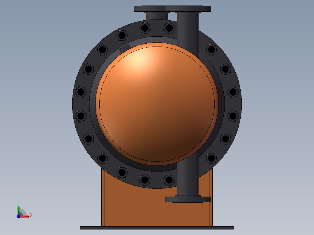 管壳式换热器sw18前视图
