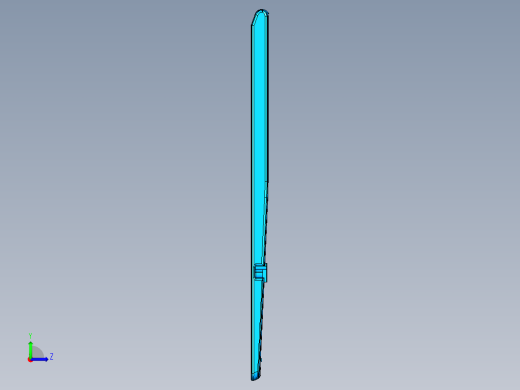 笔记本C壳铣内侧键盘框落料UG程序模型左视缩略图