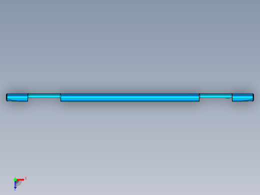 笔记本C壳铣内侧键盘框落料UG程序模型俯视缩略图