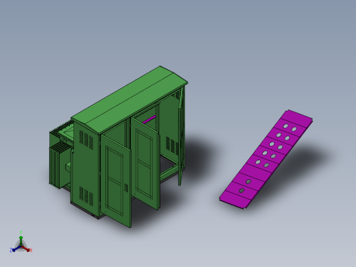 电控柜、美变正等轴测缩略图