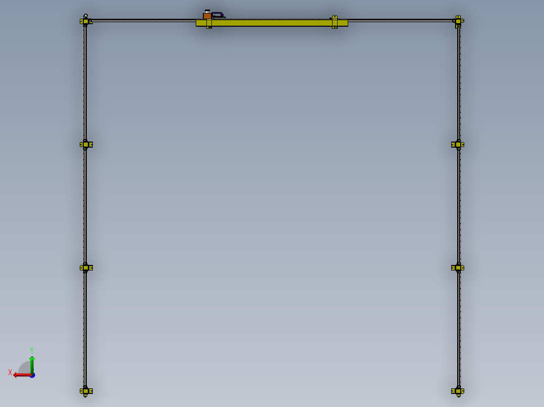 安全防护围栏 后视图