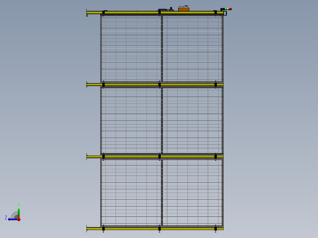 安全防护围栏 右视图