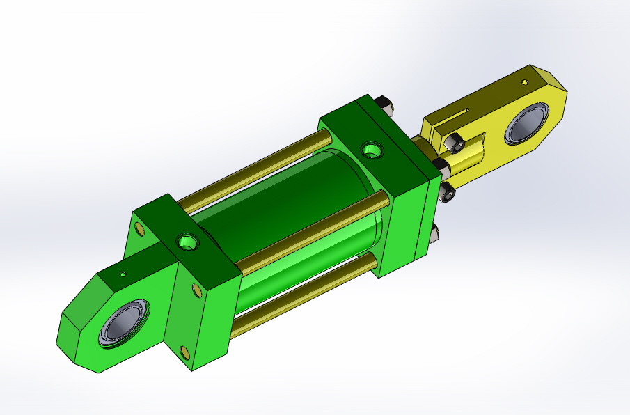连接杆液压缸（DANIELI）（完成面积包tr）125x70x200毫米