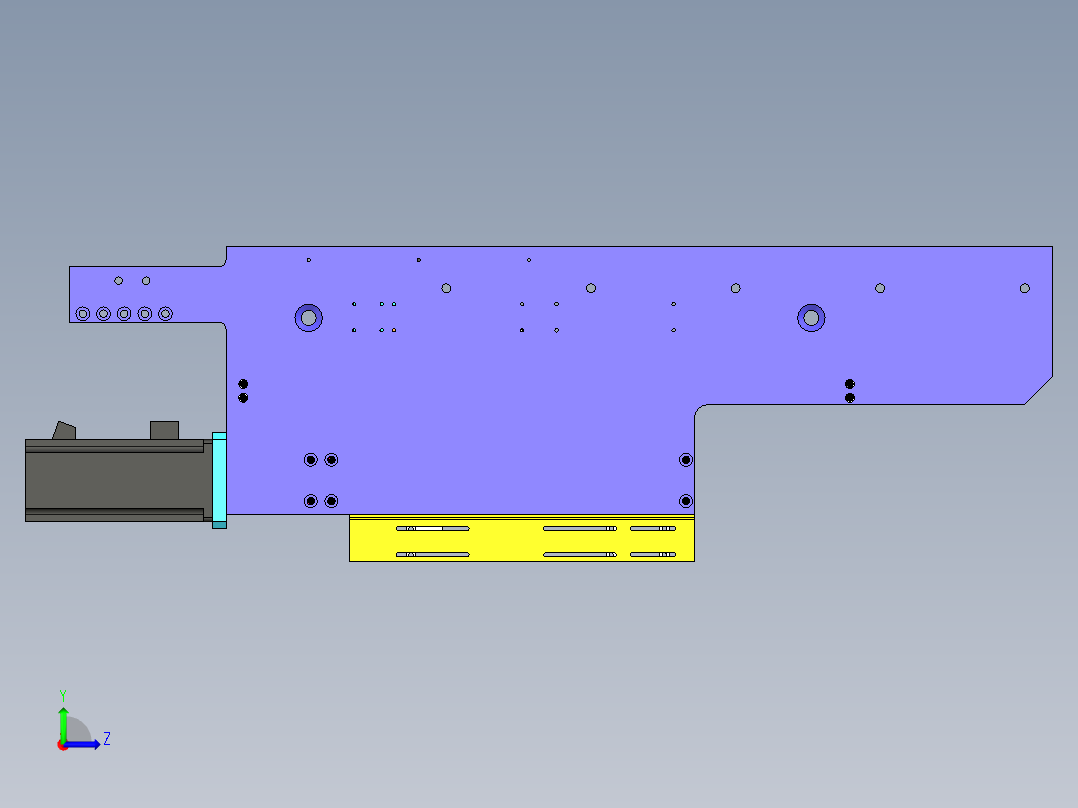 顶升移栽机构左视图