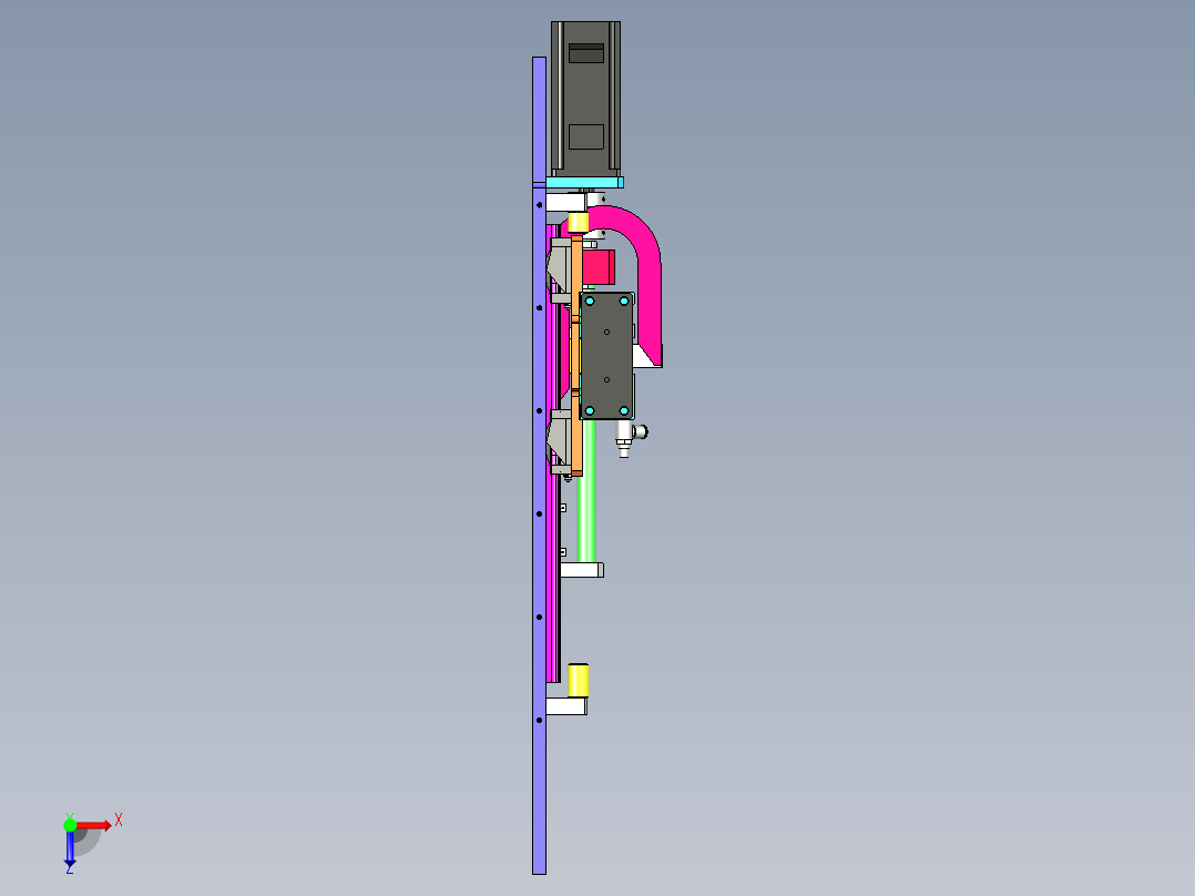顶升移栽机构俯视图