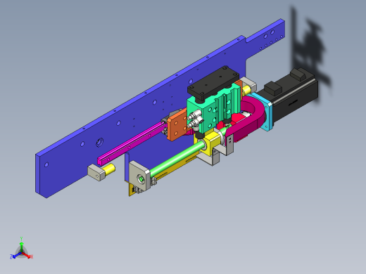 顶升移栽机构正等轴测缩略图
