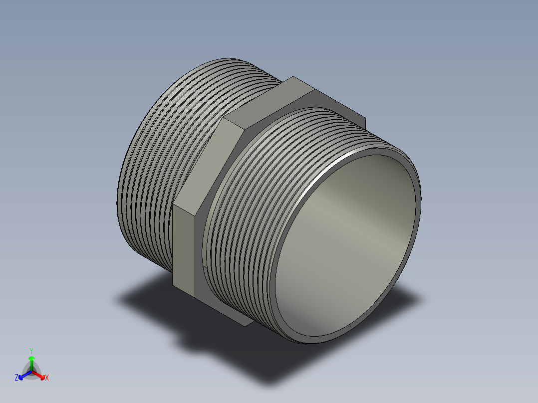 螺纹管对丝-六角等径 DN65