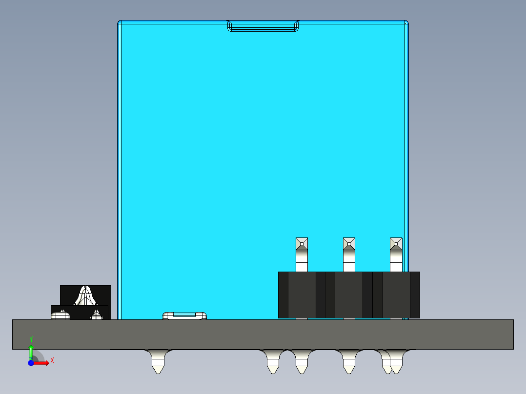 继电器模块 - 5v，通用前视图