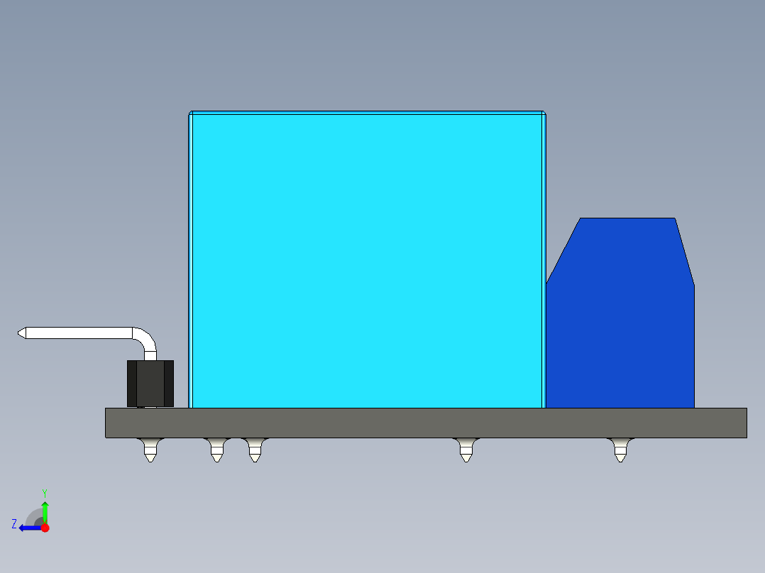 继电器模块 - 5v，通用右视图