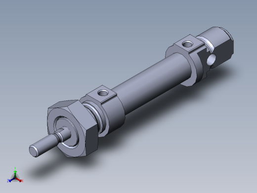费斯托气缸1908255_DSNU-12-15-P-A正等轴测缩略图