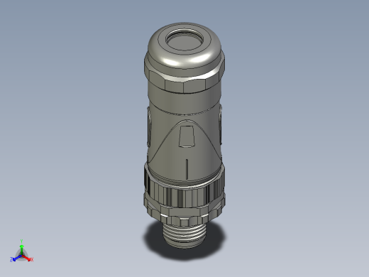 03-02-00-M12-D公端直现场可接线接头金属外壳