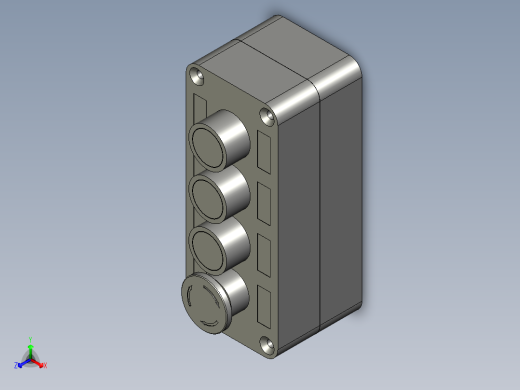 四位按钮盒装配