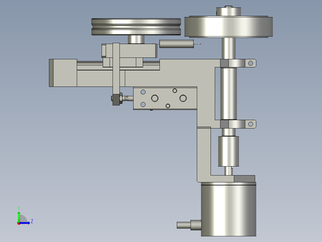 2018SOLIDWORKS0201Z编码器固定模组左视图