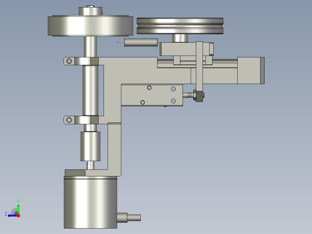 2018SOLIDWORKS0201Z编码器固定模组右视图