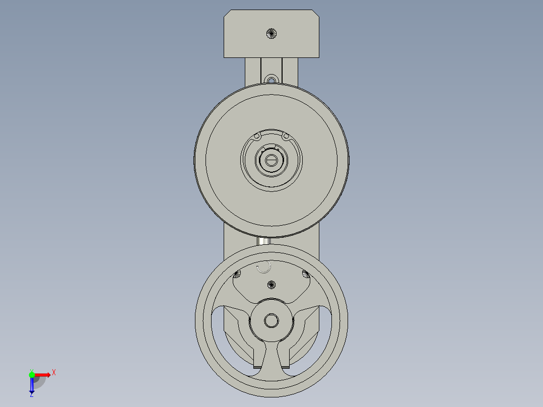 2018SOLIDWORKS0201Z编码器固定模组俯视图