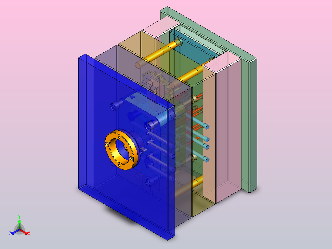 注射模正等轴测图