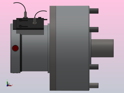 RE 精短组合型中实回转油缸（二）[RE-200K]前视缩略图