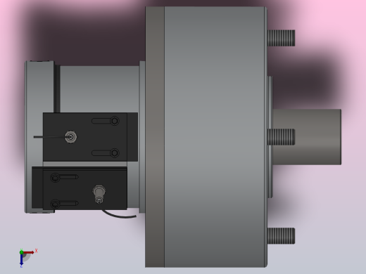 RE 精短组合型中实回转油缸（二）[RE-200K]俯视缩略图