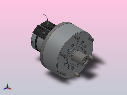 RE 精短组合型中实回转油缸（二）[RE-200K]正等轴测缩略图