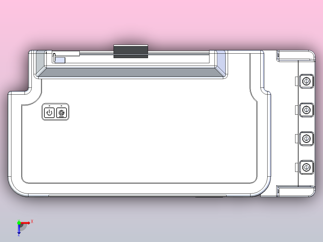 爱普生L121 L120电脑打印机俯视图