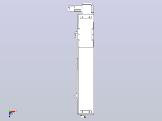 MCB10无尘皮带滑台[MCB10-L32-400-LU-100W-C3]俯视缩略图
