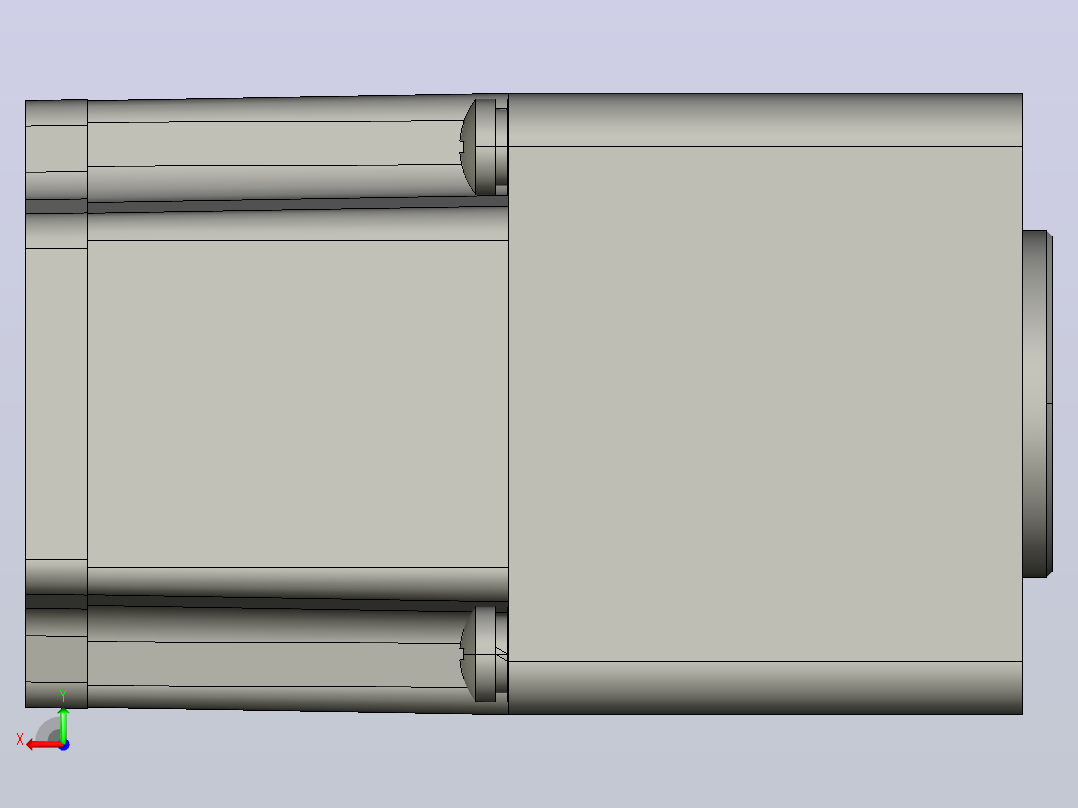 Z6BLD200W配6GUL型齿轮箱整机后视图