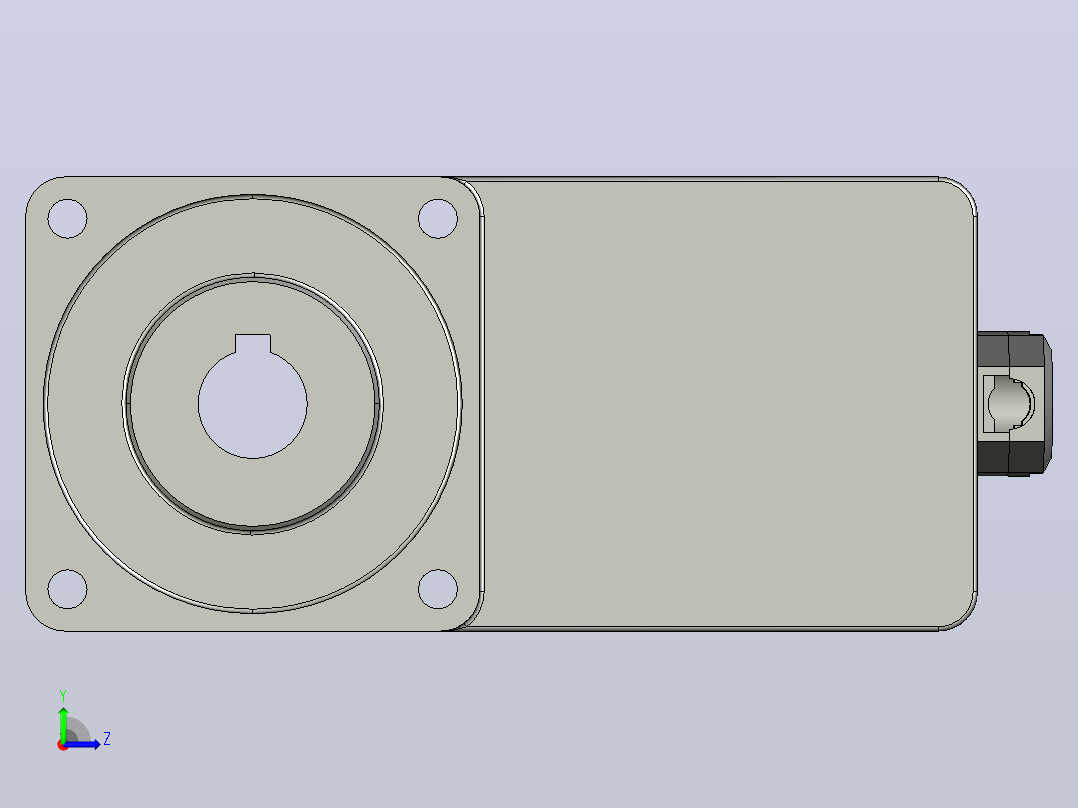 Z6BLD200W配6GUL型齿轮箱整机左视图