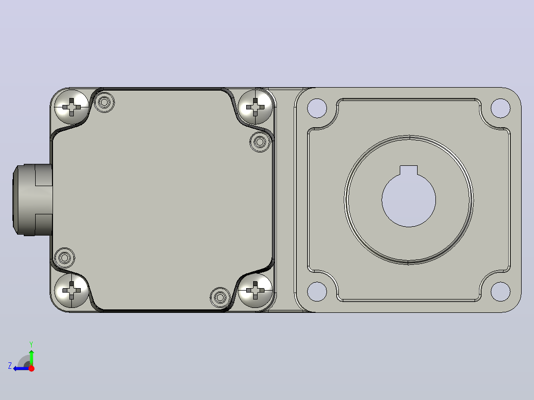 Z6BLD200W配6GUL型齿轮箱整机右视图