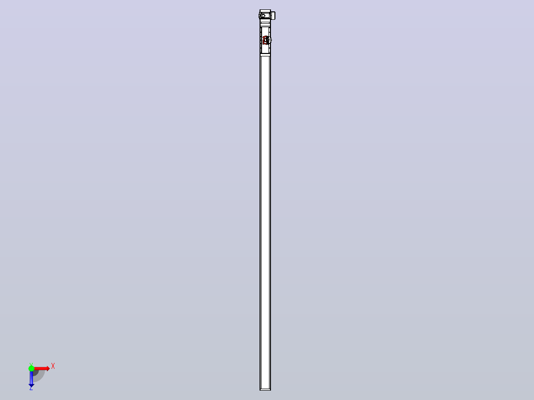 伺服电机集成皮带传动直线执行器TPA-OCB-120-224-L3650-LU-P75-N3俯视图