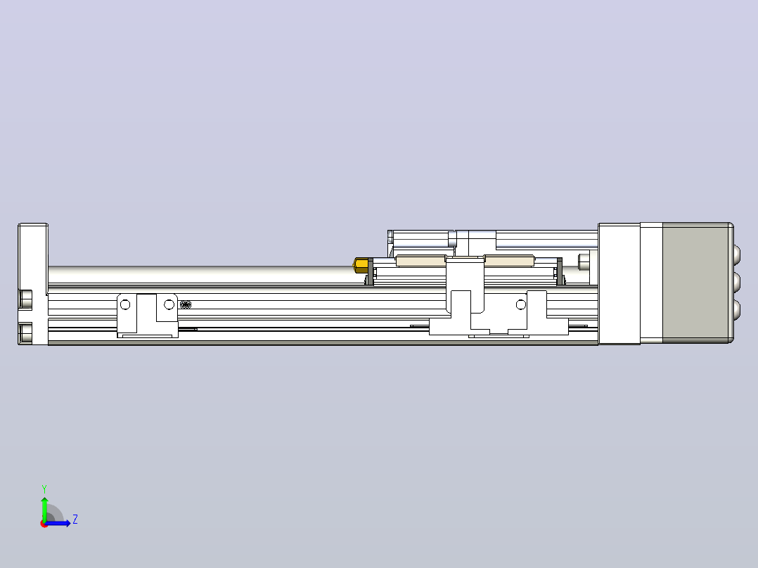 KK60-200A1-HL0模组 标准A1滑座 KK60-A1-HL0 替换上银左视图
