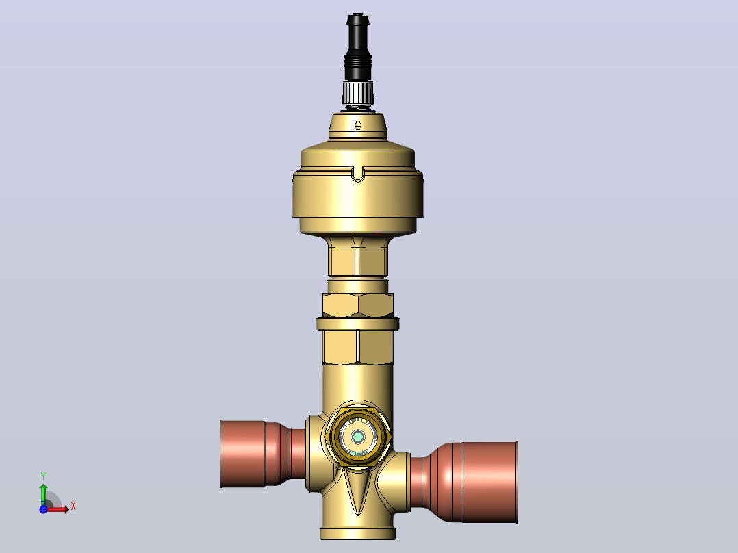 ETS50电动膨胀阀Danfoss (2)前视图