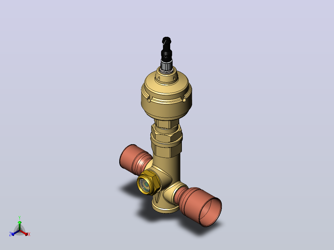 ETS50电动膨胀阀Danfoss (2)正等轴测图