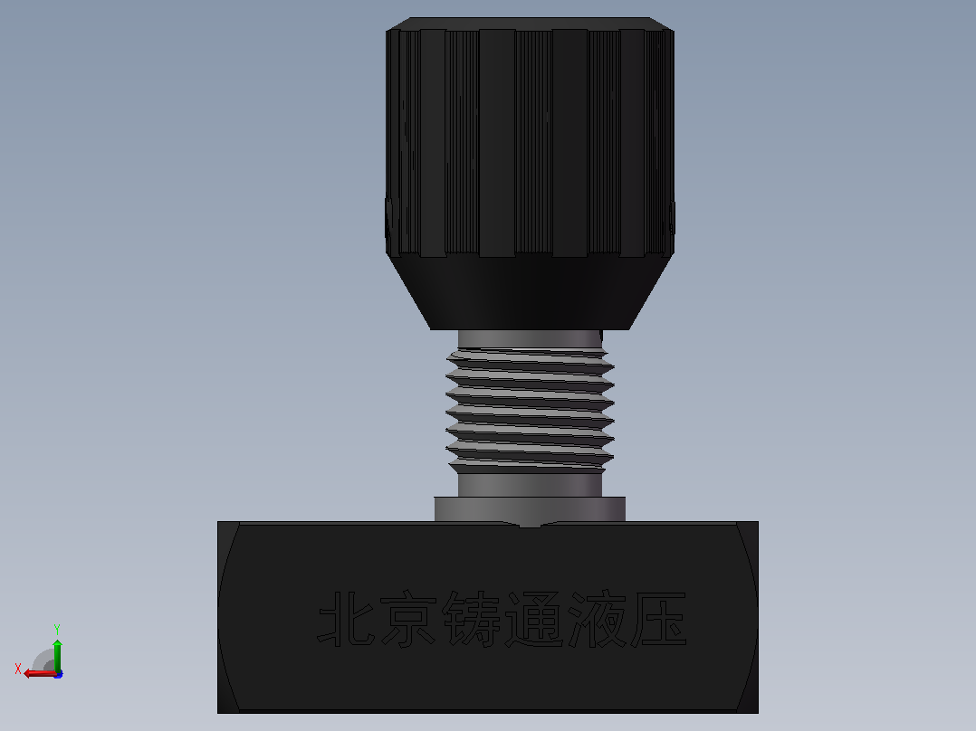 DRV6 单向节流截止阀后视图