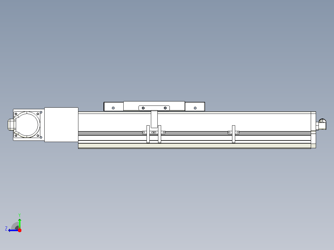 MCB17无尘皮带滑台[MCB17-L40-200-L-P40-C3]右视图